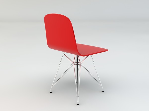 3d herman miller plastic chair - Herman Miller Plastic Side Chair by mrviz
